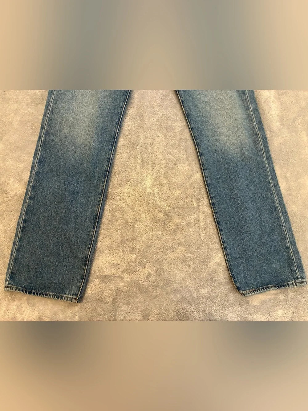 Men’s Levi Strauss 501 Original Blue Medium Wash Straight-Leg Jeans 31 X 32